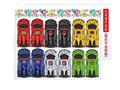 12PCS 6款回力赛车(金属铁壳)